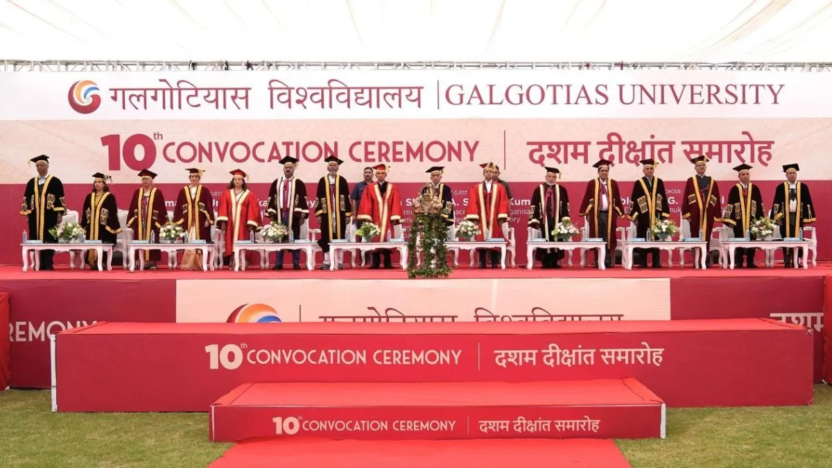 Galgotias University hosts 10th convocation, leaders stress resilience, discipline & learning