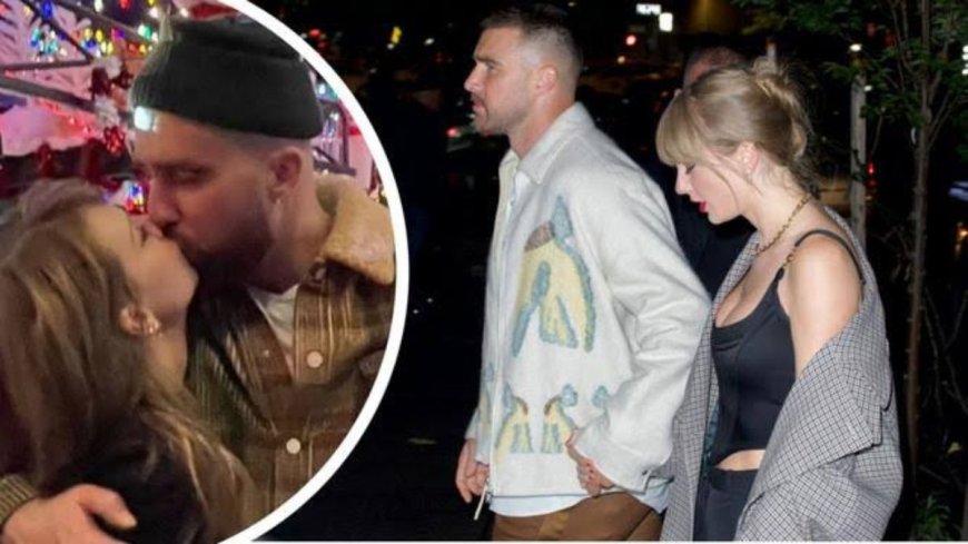 Travis Kelce and Taylor Swift Have A Sweet Midnight Kiss To Welcome 2024