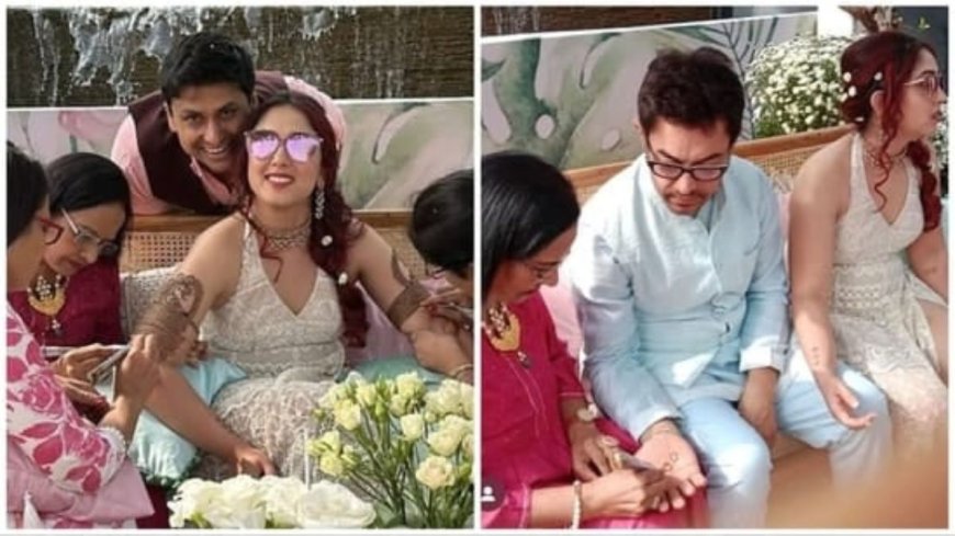 Aamir Khan Gets Mehendi On His Hand As He Joins Girl Ira Khan At Her Wedding Celebrations