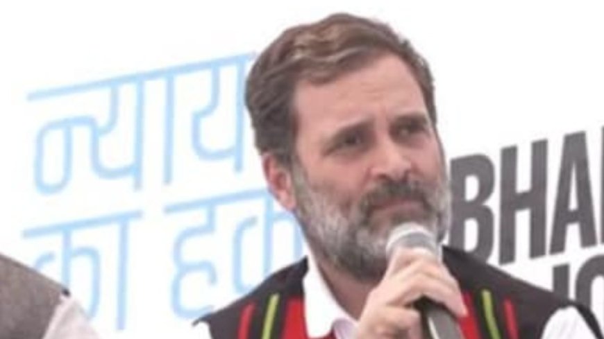 Rahul Gandhi, criticized the dedication of the Ram temple on Tuesday, referring to it as a political event for Narendra Modi.