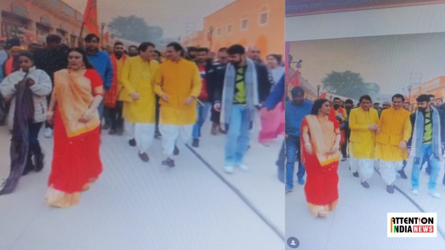 Ramayan fame Arun Govil, Dipika Chikhlia, and Sunil Lahri Arrive in Ayodhya Before the Opening of the Ram Mandir