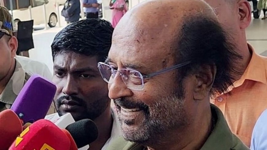 South Indian Superstar Rajinikanth Arrives At Ayodhya For Pran Pratishtha Ceremony At Ram Mandir