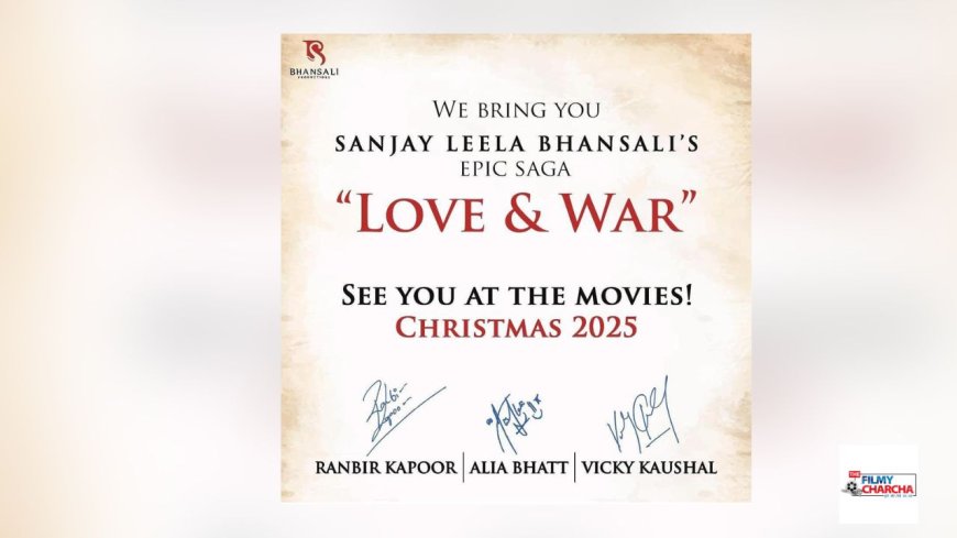 Vicky Kaushal Announces new film with Alia Bhatt and Ranbir Kapoor under the Sanjay Leela Bhansali banner