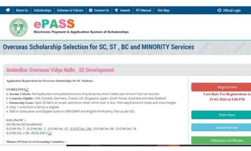 Grab Your Chance: Apply Now for Overseas Scholarships in Telangana