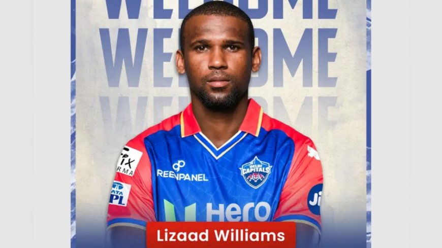 The Delhi Capitals roped in Pace Bowler Lizaad Williams as a Replacement for Harry Brook.