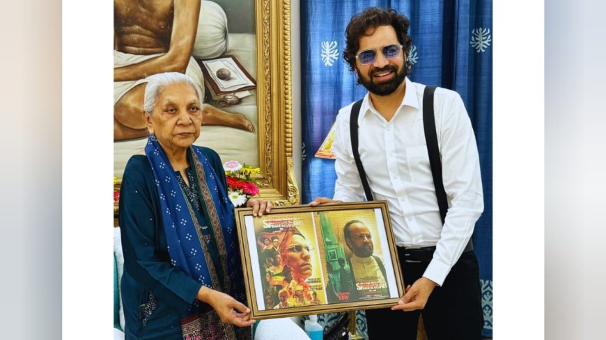 Great Honor: Jay Patel, an actor and businessman, visits Anandiben Patel, the Honorable Governor of Uttar Pradesh.