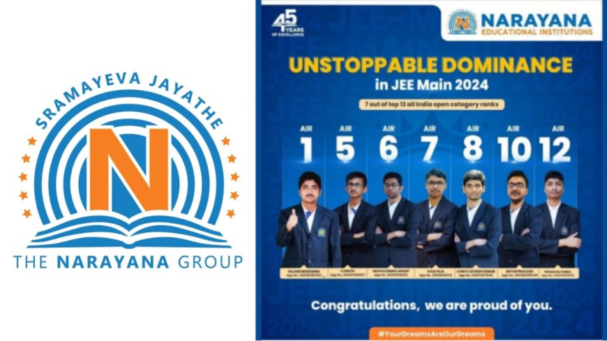 Narayana Delivers a Stellar Performance at JEE Main 2024