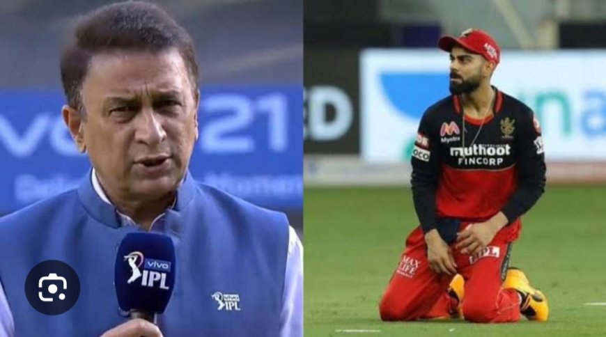 Virat kohli is the target of a furious Sunil Gavaskar attack.