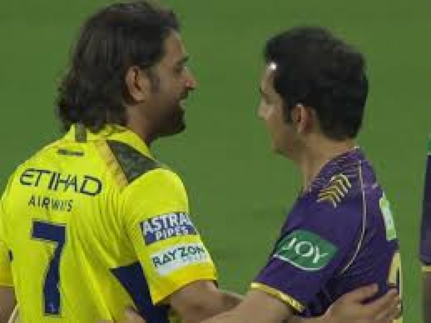 "The way MS Dhoni...," Gautam Gambhir discusses the competition between KKR and CSK.