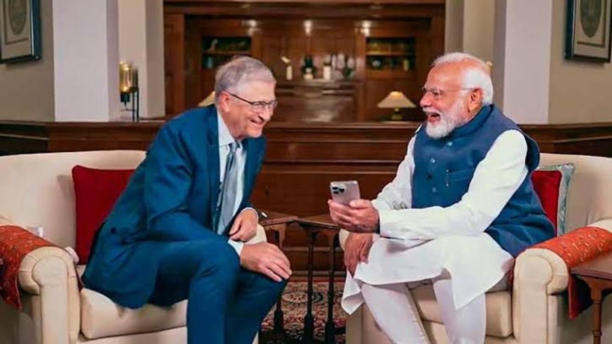 PM Modi thanked Bill Gates with a Congratulatory Message on his third-term win