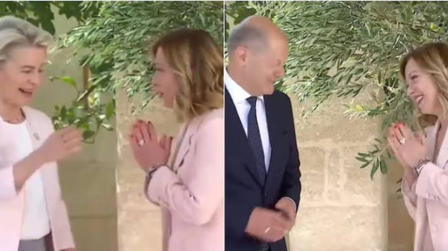 Italy PM Giorgia Meloni's Namaste Greeting at G7 Goes Viral on Social Media