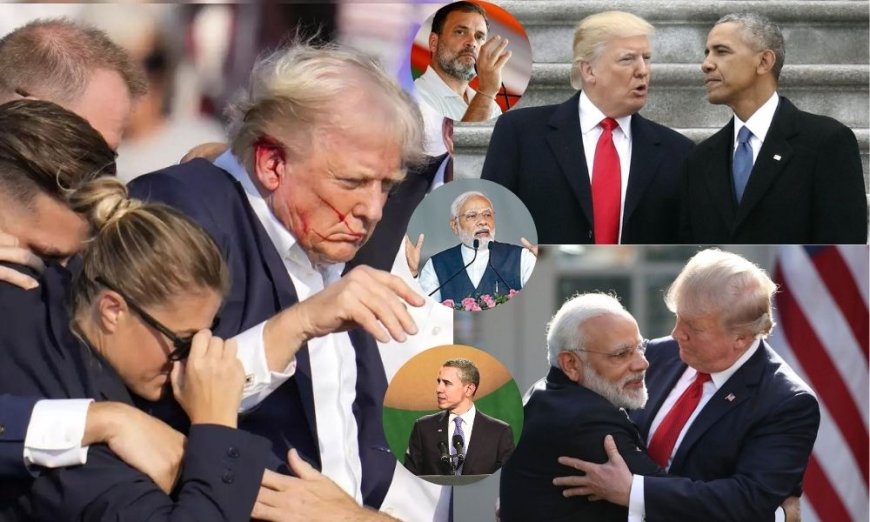 Global Leaders Modi, Obama &amp; Rahul Gandhi Express Concern Over Attack on Trump