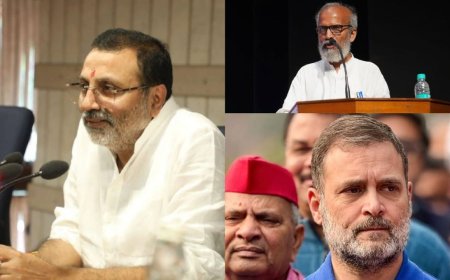 Nishikant Dubey Accuses Rahul Gandhi of 'Gundagardi' at Parliament Protest