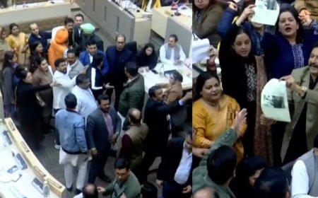 Chandigarh Municipal Meeting Turns Chaotic as Congress, AAP, BJP Clash