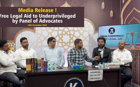 Panel of Experienced Advocates Launches Free Legal Aid Initiative for the Underprivileged in Hyderabad