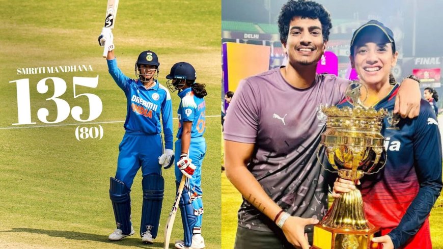 Palash Muchhal Lauds Girlfriend Smriti Mandhana’s Record-Breaking Innings