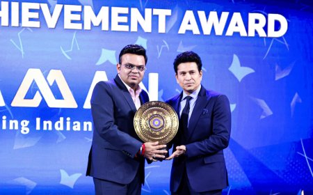 Sachin Tendulkar Receives BCCI’s Colonel CK Naidu Honourary Lifetime Achievement Award