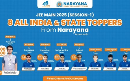 Narayana Achieves Outstanding Success in JEE Main 2025 Session 1 with Remarkable Results