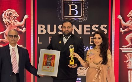 Aarav Global Group Chairman Shri Nitin Tiwari Awarded World HRD Congress's Business Leader of the Year