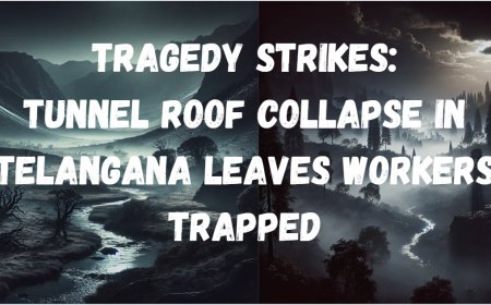 Tragedy Strikes: Tunnel Roof Collapse in Telangana Leaves Workers Trapped