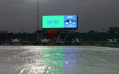 ICC Champions Trophy: Australia Vs South Africa's Match Got Abandoned Due to Heavy Rain