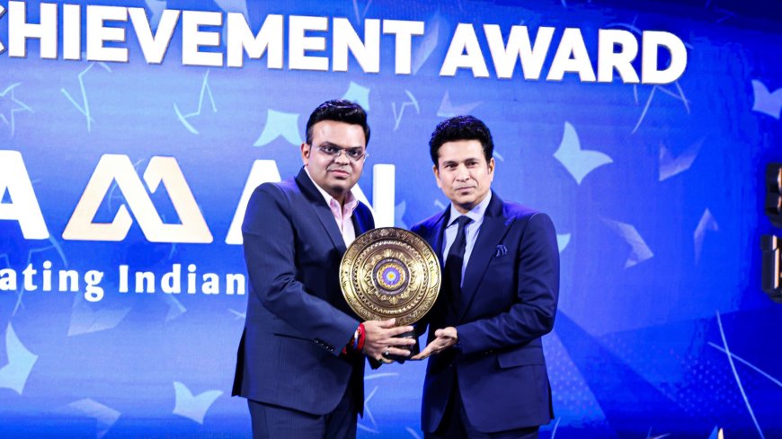 Sachin Tendulkar Receives BCCI’s Colonel CK Naidu Honourary Lifetime Achievement Award