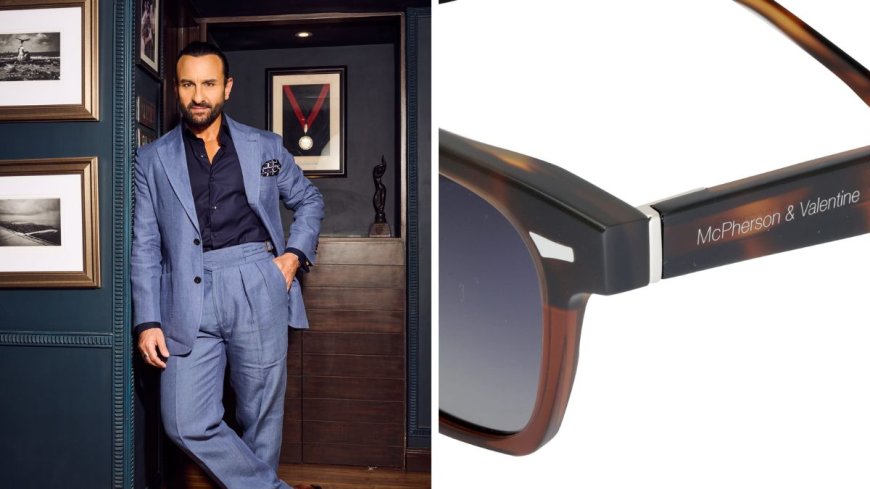 Saif Ali Khan Becomes the face of McPherson & Valentine Sunglass