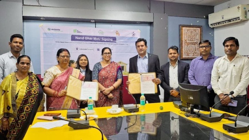 Vedanta’s AAF Signs MoU to Enhance 100 Anganwadi Centres in Rayagada, Odisha