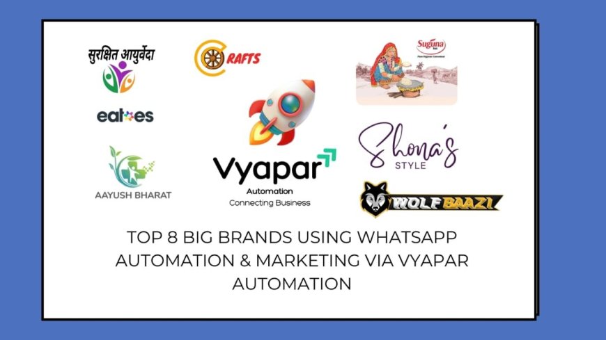 Top 8 Leading Brands Using WhatsApp Automation and Marketing with Vyapar Automation