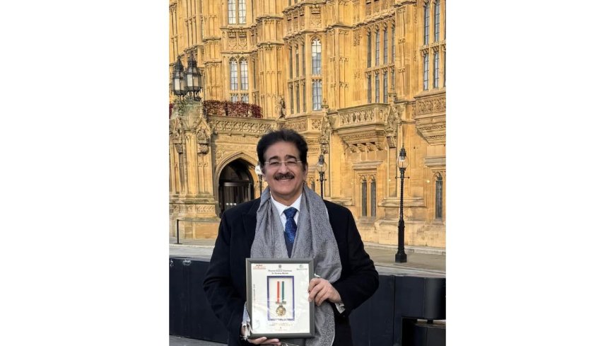 Sandeep Marwah Makes History with an Eighth Remarkable Recognition in the British Parliament