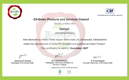 AM/NS India’s Coated Products Receive Coveted GreenPro Ecolabel Certification for Green Excellence