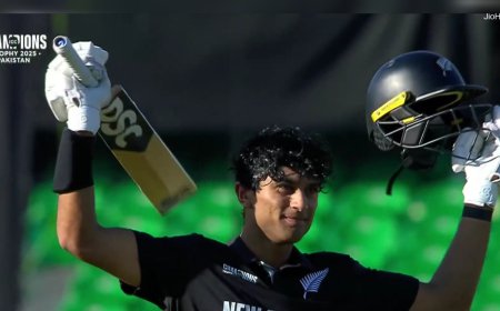 ICC Champions Trophy Semi Final 2: New Zealand Batter Rachin Ravindra Makes World Record