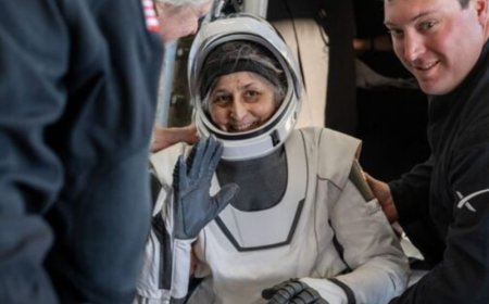 Sunita Williams' Homecoming: Smiles and Marine Show as Spacecraft Return