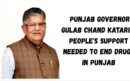 Punjab governor Gulab Chand Kataria: People's Support Needed to End Drugs in Punjab