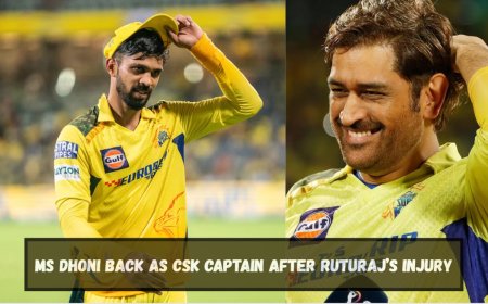 MS Dhoni Back as CSK Captain After Ruturaj’s Injury