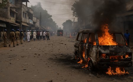 Waqf Act Protest Turns Violent in Murshidabad