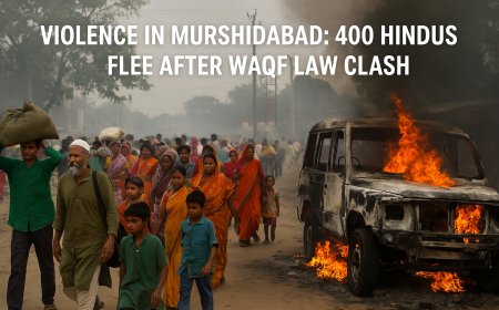 Violence in Murshidabad: 400 Hindus Flee After Waqf Law Clash