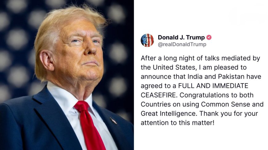Donald Trump Praises India And Pakistan For Ceasefire Agreement