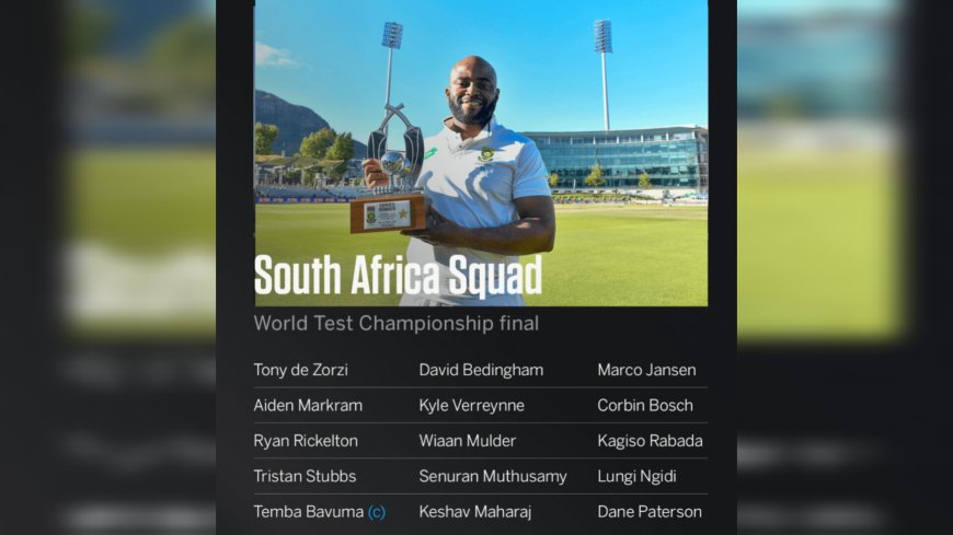 World Test Championship: South Africa Announced Squad For The Final, Temba Bavuma To Lead