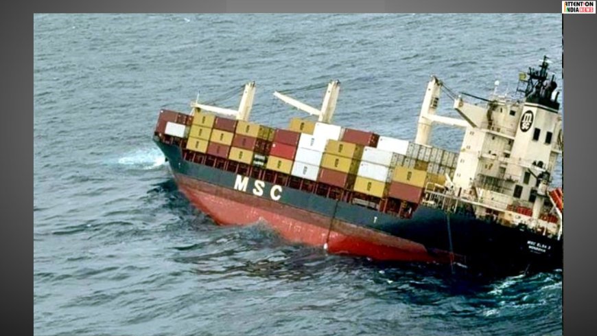 Liberian container ship capsizes; Indian coast guard saves all the crew members