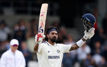 India vs England 1st Test: Indian Opener KL Rahul Scores His Ninth Test Century