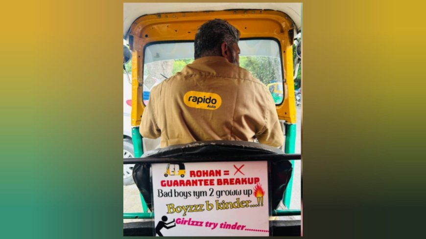 Peak Bengaluru Moment: Bengaluru Rapido Driver’s Anti-Rohan Message Breaks the Internet
