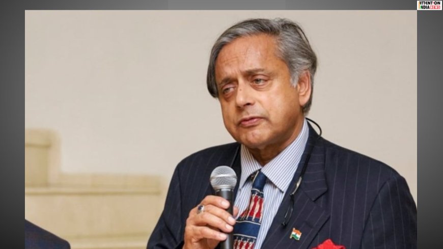 “That shouldn't be allowed” says Shashi Tharoor as his son asks him a question