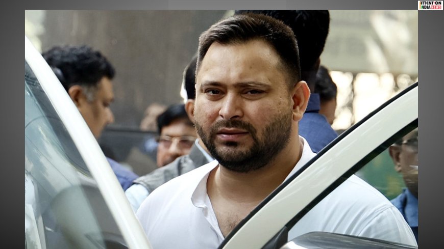Tejashwi Yadav’s convoy hit in Vaishali; minister narrowly escaped the accident