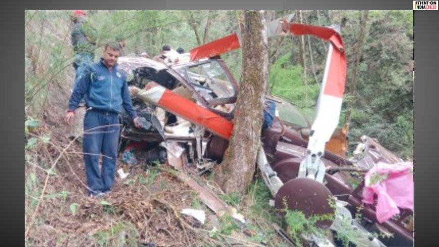 Kedarnath Helicopter Crash: Helicopter carrying seven crashes; operations underway