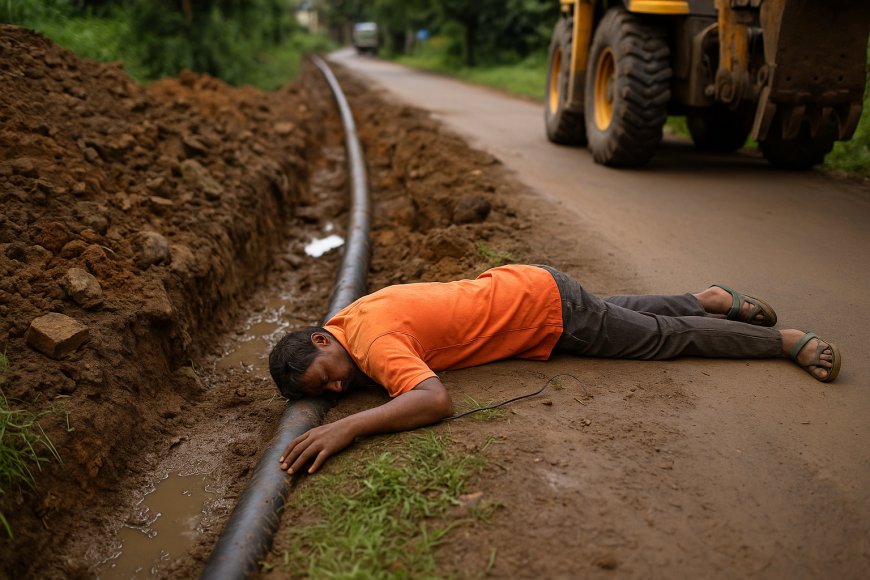 Tragic Death in Howrah: Did a Water Project Cost a Young Worker His Life?