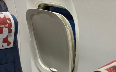 Pune-Bound SpiceJet Flight Window Pops Mid-Air? Passengers Panic As Frame Falls Off
