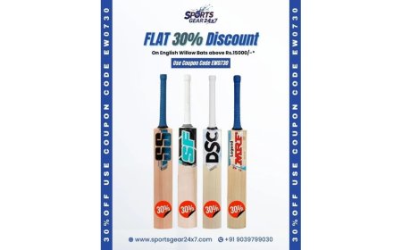 Premium Players Rejoice: sportsgear24x7 Launches Limited-Time 30% Off on Pro-Grade English Willow Bats