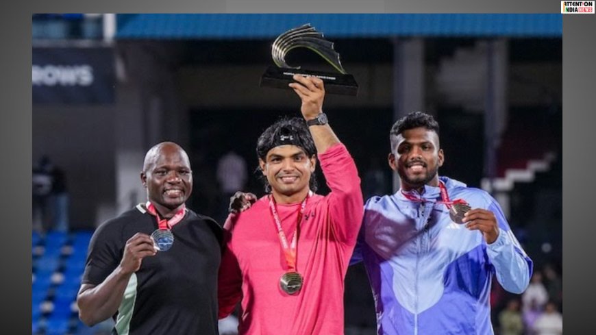 Neeraj Chopra wins the Gold Medal in the first NC Classic held in Bengaluru