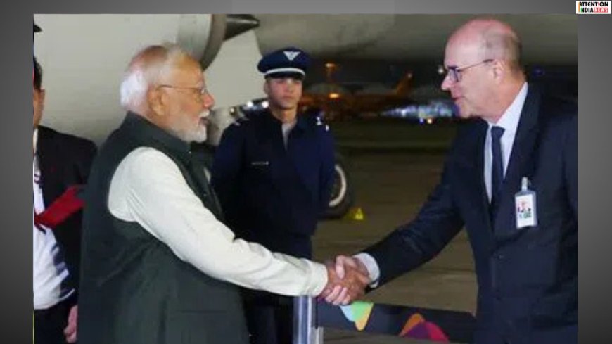 Prime Minister Narendra Modi lands in Brazil to attend the 17th BRICS Summit; will also hold bilateral talks